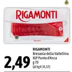 Madis Rigamonti Bresaola della Valtellina IGP Punta d'Anca offerta
