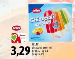 Madis Selex ghiaccioli assortiti offerta