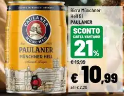 Iper La Grande Paulaner Münchner Hell offerta
