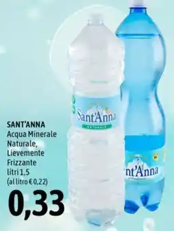 Madis Acqua Minerale Naturale Lievemente Frizzante Sant'Anna offerta
