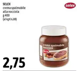 Madis Selex crema spalmabile nocciole offerta