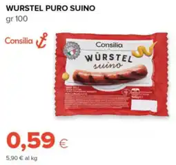 Oasi Würstel suino Consilia offerta