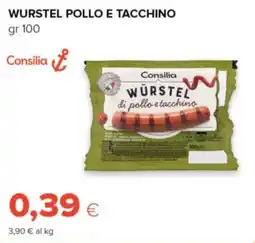 Oasi Würstel di pollo e tacchino Consilia offerta