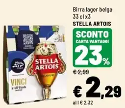 Iper La Grande Birra lager belga Stella Artois offerta