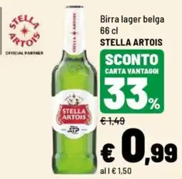 Iper La Grande Birra lager belga Stella Artois offerta