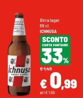 Iper La Grande Birra lager Ichnusa offerta