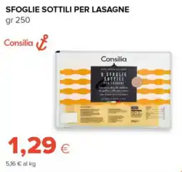 Oasi Sfoglie sottili per lasagne Consilia offerta