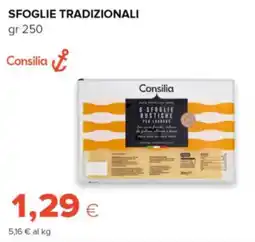 Oasi Sfoglie tradizionali Consilia offerta