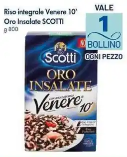 Galassia Riso integrale Venere 10' Oro Insalate Scotti offerta