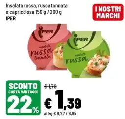 Iper La Grande Insalata russa IPER offerta