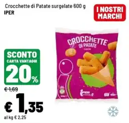 Iper La Grande Crocchette di Patate Iper offerta