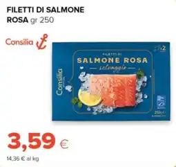 Oasi Filetti di salmone rosa Consilia offerta