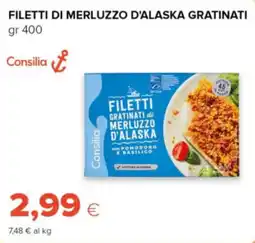 Oasi Filetti gratinati di merluzzo d'alaska con pomodoro e basilico offerta