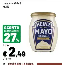 Iper La Grande Maionese Heinz offerta