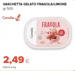 Oasi Consilia gelato fragola offerta