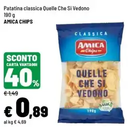 Iper La Grande Patatina classica Quelle Che Si Vedono AMICA CHIPS offerta