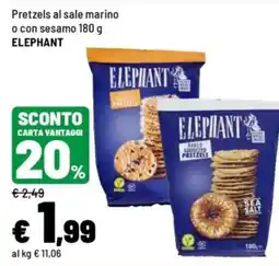 Iper La Grande Pretzels al sale marino ELEPHANT offerta