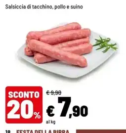 Iper La Grande Salsiccia di tacchino, pollo e suino offerta