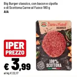 Iper La Grande Big Burger Carne al Fuoco offerta