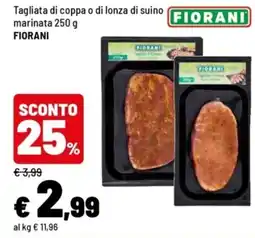 Iper La Grande Tagliata di coppa o di lonza di suino marinata Fiorani offerta