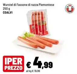 Iper La Grande Wurstel di Fassone di razza Piemontese offerta