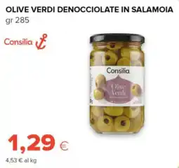 Oasi Olive Verdi Denocciolate in Salamoia Consilia offerta