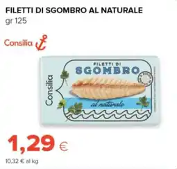 Oasi Filetti di sgombro al naturale Consilia offerta