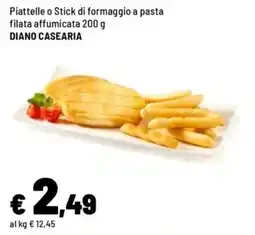 Iper La Grande Piattelle o Stick di formaggio a pasta filata affumicata Diano Casearia offerta