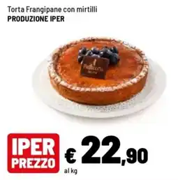 Iper La Grande Torta Frangipane con mirtilli PRODUZIONE IPER offerta