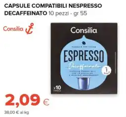 Oasi Consilia Espresso Decaffeinato offerta