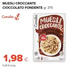 Oasi Muesli croccante cioccolato fondente Consilia offerta