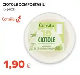 Oasi Ciotole compostabili Consilia offerta