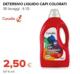 Oasi Consilia detersivo liquido capi colorati offerta