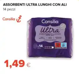 Oasi Consilia assorbenti ultra lunghi con ali offerta