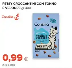 Oasi Consilia Petsy croccantini con tonno e verdure offerta