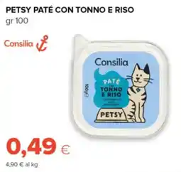 Oasi Petsy paté con tonno e riso offerta