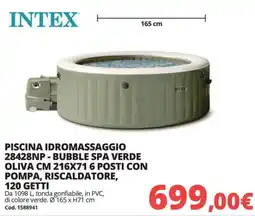 Brico Io Intex piscina idromassaggio bubble spa verde offerta