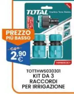 Brigros Total kit da 3 raccordi per irrigazione offerta