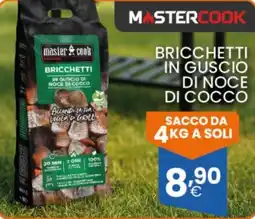 Brigros Mastercook Bricchetti in guscio di noce di cocco offerta