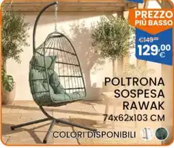 Brigros Poltrona sospesa Rawak offerta