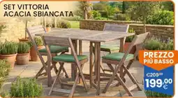 Brigros Set Vittoria Acacia Sbiancata offerta