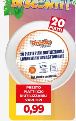 GeD Shopping Presto piatti riutilizzabili offerta