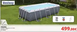 Brico Io Piscina Bestway rettangolare con telaio portante, in PVC offerta