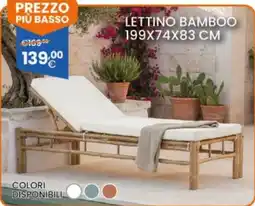 Brigros Lettino bamboo offerta