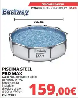 Brico Io Piscina Steel Pro Max offerta