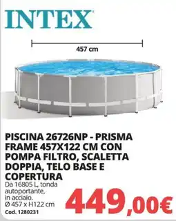 Brico Io Intex piscina 26726np - prisma frame offerta