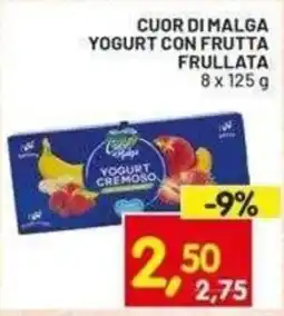 Centro Commerciale Discount Cuor di Malga Yogurt con Frutta Frullata offerta