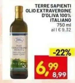 Centro Commerciale Discount Terre Sapienti olio extravergine d'oliva 100% italiano offerta