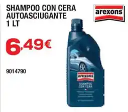 Bricofer Shampoo con cera autoasciugante arexons offerta