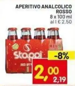 Centro Commerciale Discount Aperitivo analcolico rosso Stappi offerta